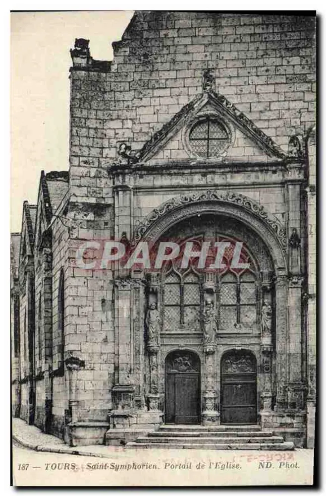 Tours — Saint-Symphorien. Portal der Kirche — ND. Phot. n°187 - Vorderseite