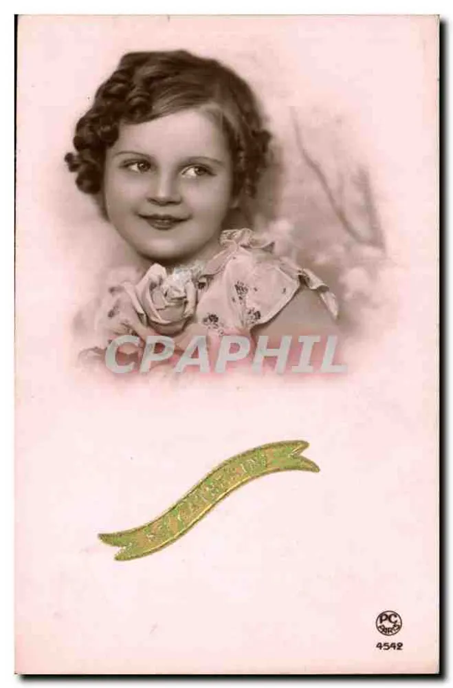 Mała dziewczynka — portret — PC Paris n°4542 - Awers