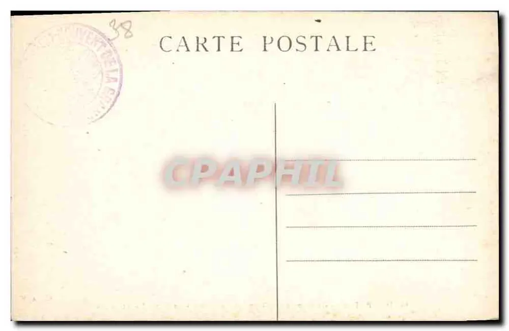Dauphiné — Konvent von la Grande-Chartreuse — Die Kapelle Saint-Louis — Antike Ansichtskarte n°3 - Rückseite