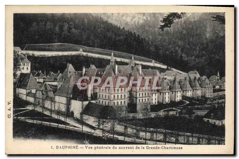 Dauphiné — Allgemeiner Blick auf das Kloster Grande-Chartrouse — GL.A.V. - Vorderseite