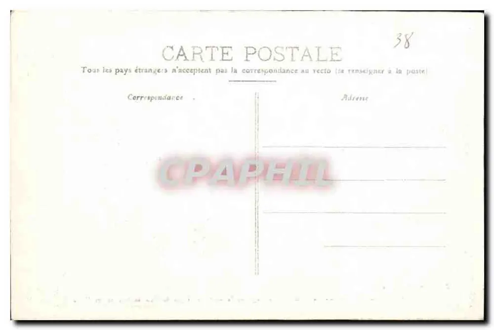 Passage de la Rivoire à pic de 300 mètres sur le Drac — Dauphiné, Ligne de La Mure — P. G. édit. La Mure - Rückseite