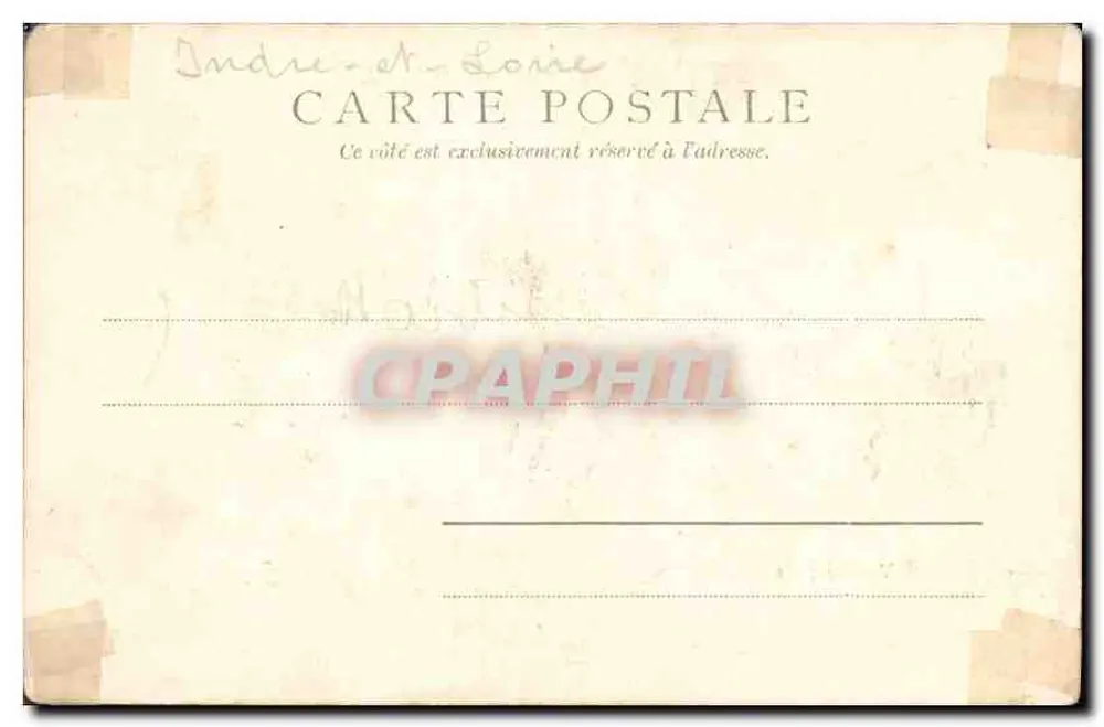 Loches — Vista Geral — Paris, editor KF, n° 270 - Verso