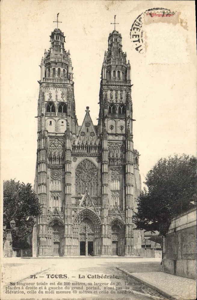 Tours — A Catedral — MR-PHOTO, LA TRANCHÉE-TOURS, n°23 - Frente