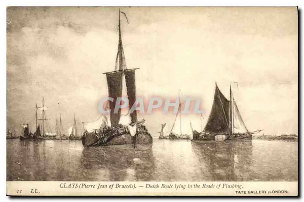 Niederländische Boote, die in den Straßen von Flushing liegen — Clays (Pierre Jean von Brüssel) — Tate Gallery (London) - Vorderseite