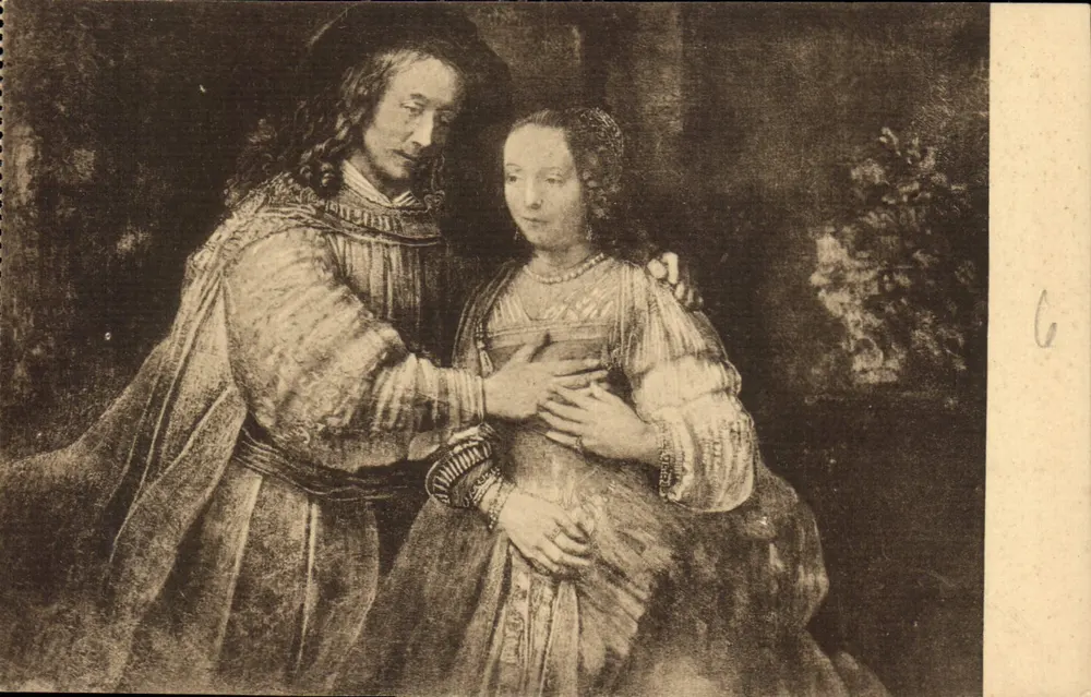 A noiva judia — Rembrandt — J.M. Schalekamp, Amsterdam - Frente