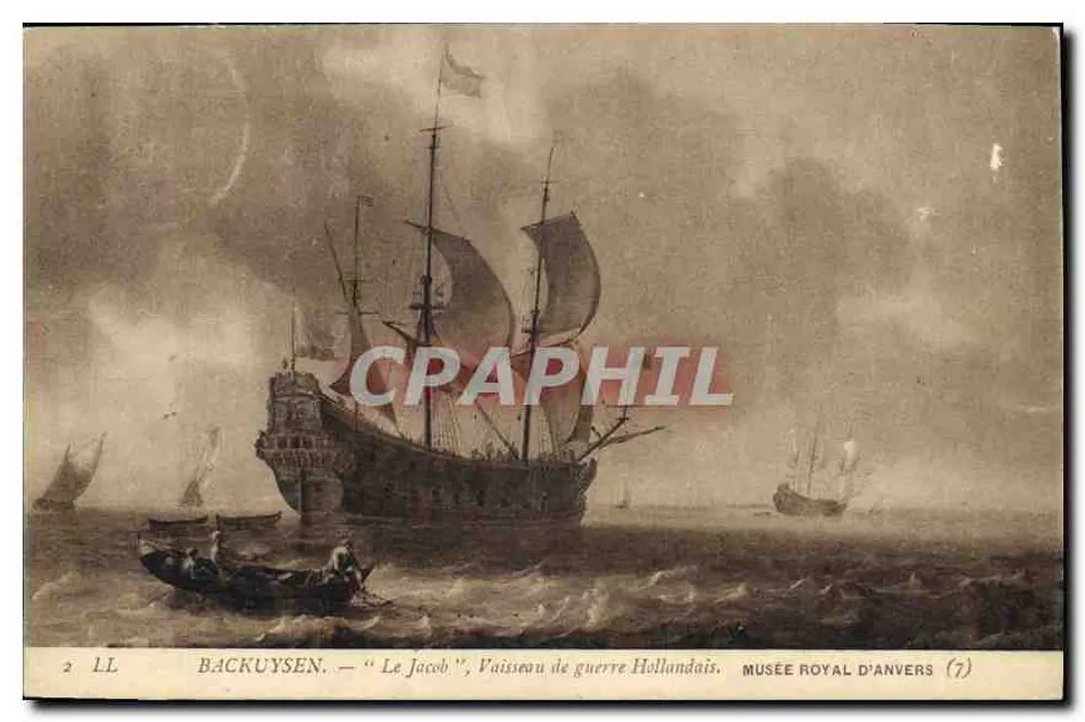Le Jacob — Holländisches Kriegsschiff — Backuysen — Königliches Museum von Antwerpen (7) - Vorderseite