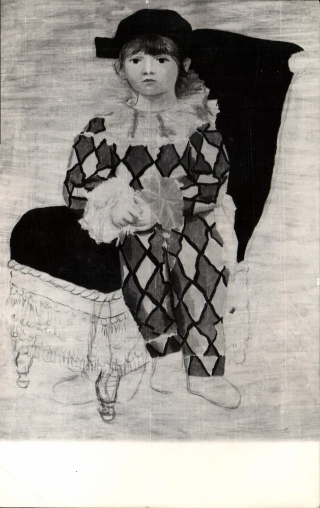 Dziecko w stroju jesterów — wystawa Picasso — Rzym, maj-czerwiec 1953 - Awers