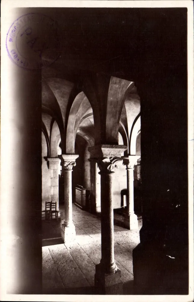 Monastère de la Pierre-qui-Vire — Une Crypte — Édit. d'Art du Monastère de la Pierre-qui-Vire - Recto