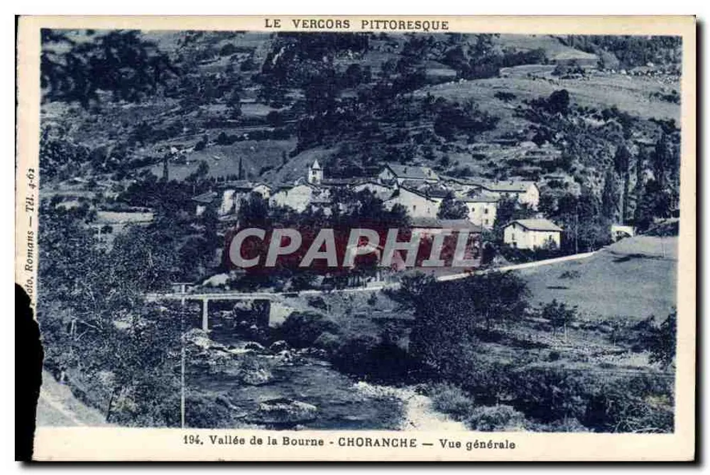 Choranche — Vale da Bourne — Vista geral — Foto Romans, Tel. 4-62 - Frente