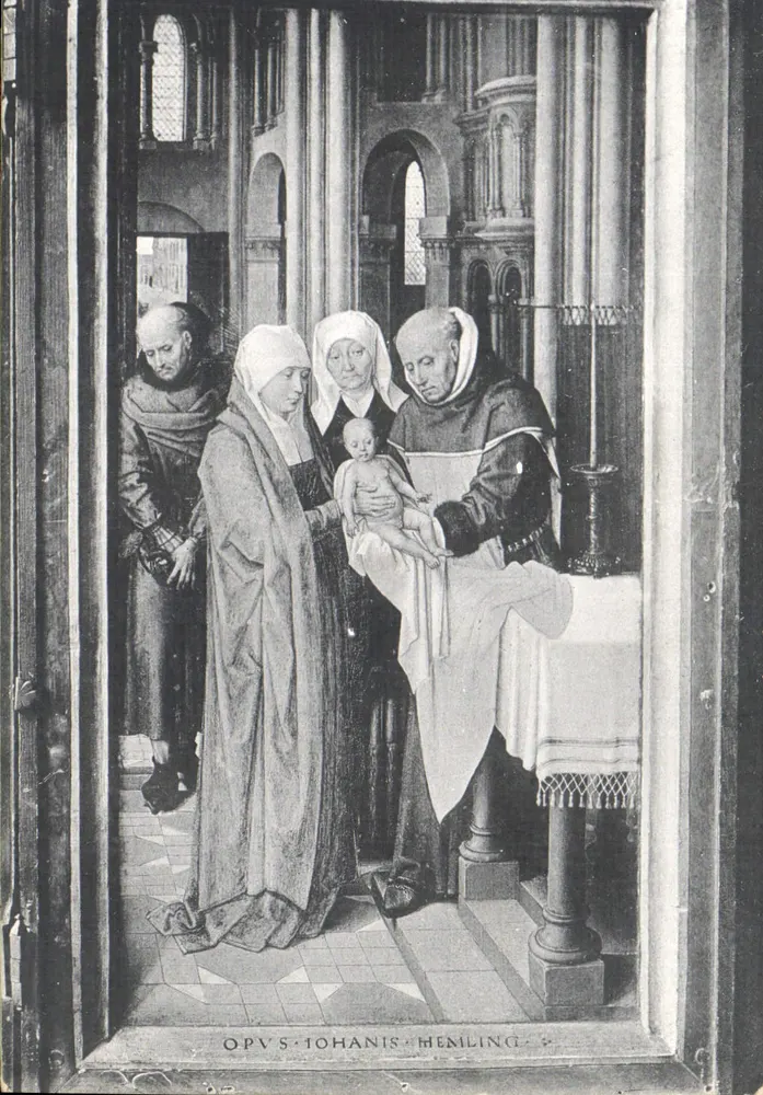 Présentation au Temple — Hans Memling — Musée de l'Hôpital Saint-Jean, Bruges - Recto