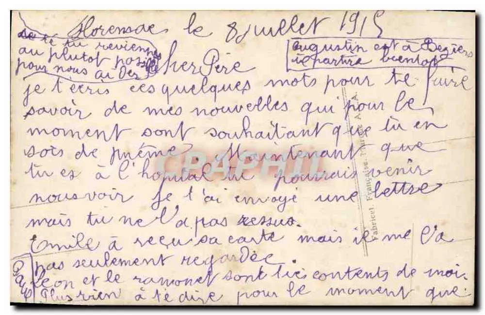 Jovem homem em smoking — com buquê e caixa de flores — 1064 - Verso