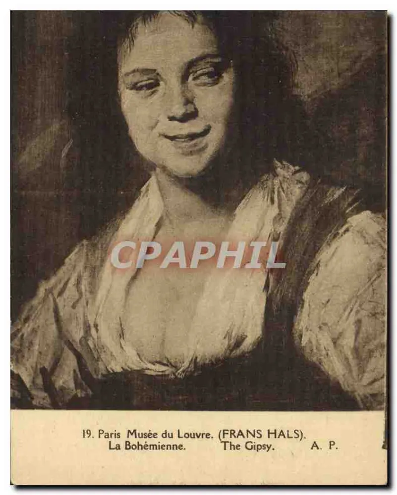 La Bohémienne — Paris, Louvre-Museum — (FRANS HALS) — A. P. - Vorderseite