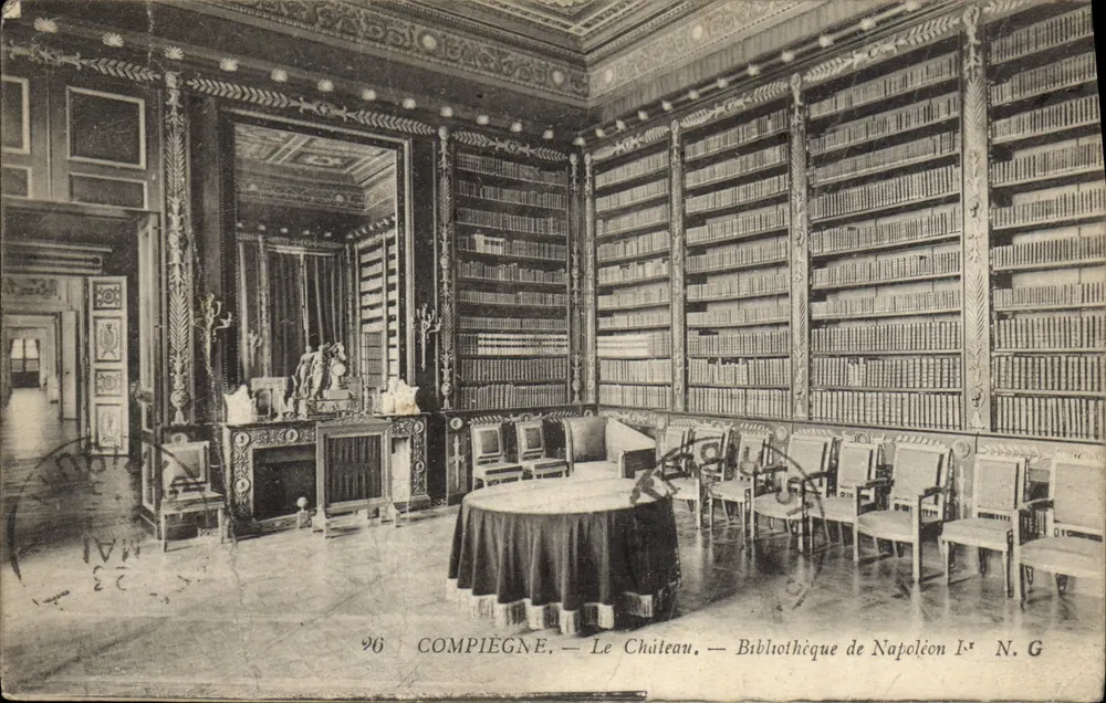 Compiègne — Le Château — Bibliothèque de Napoléon Ier — N.G. n°96 - Frente