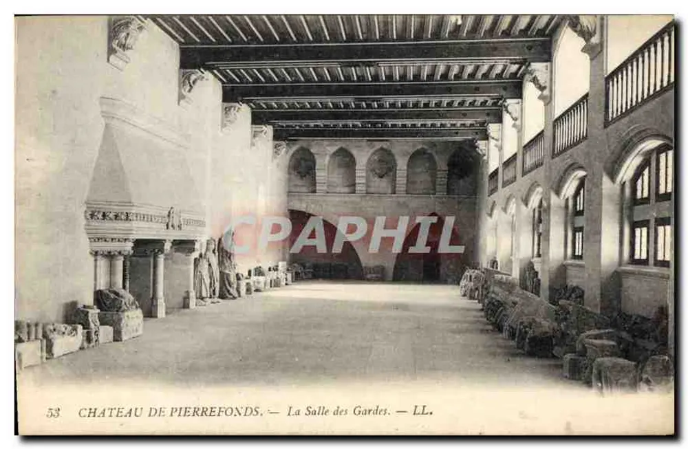Schloss Pierrefonds — Die Wachstube — LL. - Vorderseite