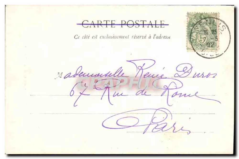 Senlis — Interior da Catedral — E. Vignon, lib. - editora, Senlis - Verso