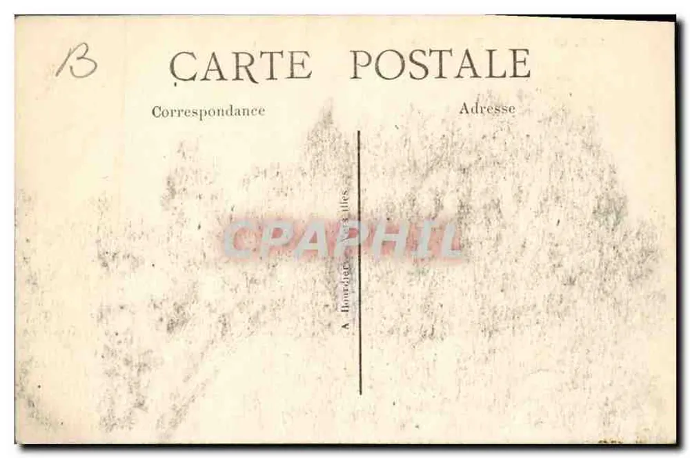 Chantilly — Vista geral do Castelo — Editor: Chantilly, n° 167 - Verso