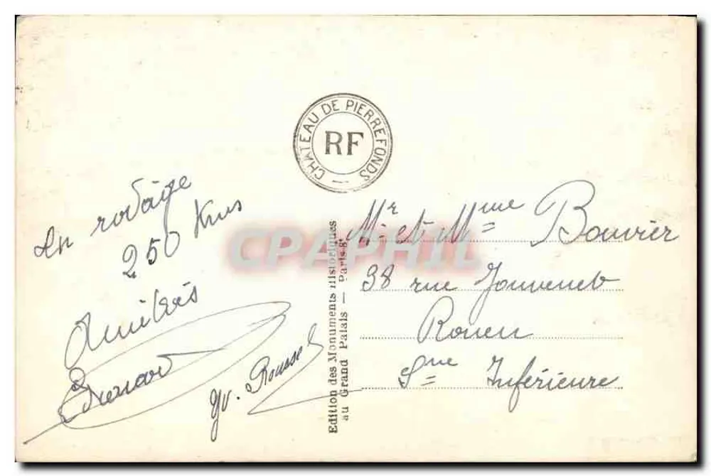 पियरफॉन्ड्स के किला — उत्तर और पूर्व के चेहरा — ऐतिहासिक भवनों के संस्करण - पीछे