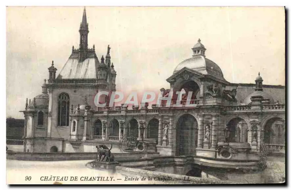 Castillo de Chantilly — Entrada de la Capilla — LL - Anverso