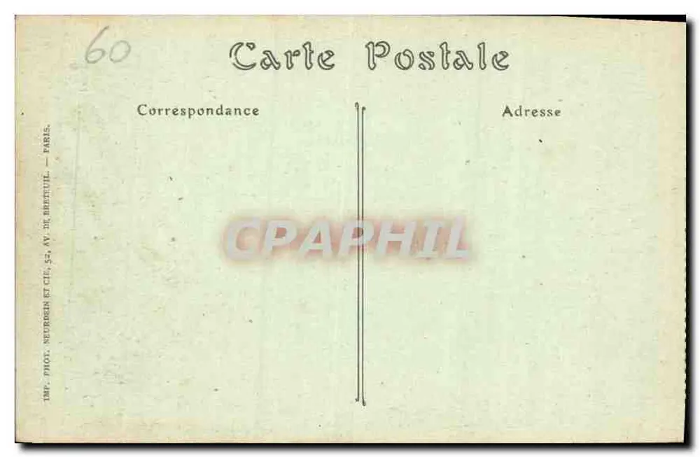Castelo de Chantilly — A Cour d'Honneur — Jhot. Fot. - Verso