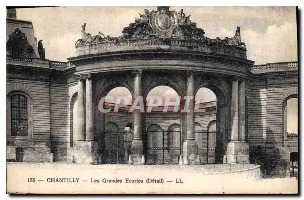 Chantilly — As Grandes Écuries (Detalhe) — LL - Frente