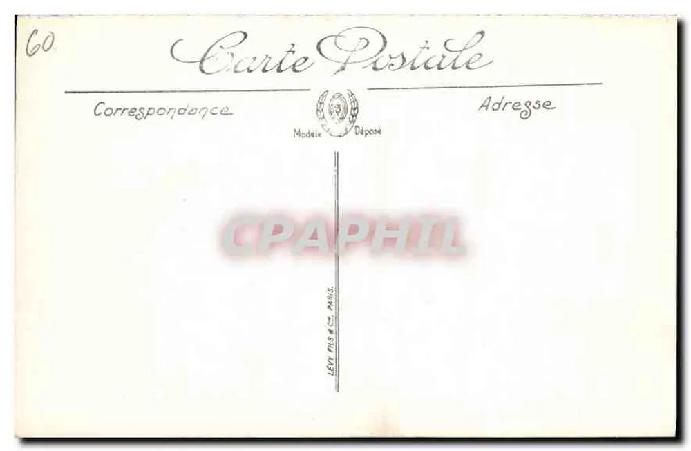 Compiègne — Fachada do Castelo no Parque — LL. - Verso