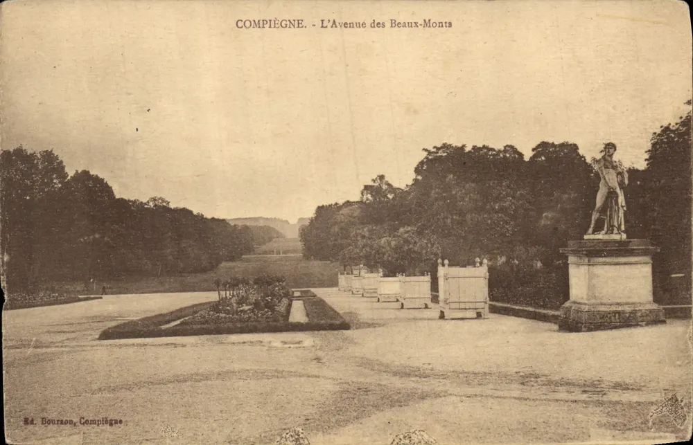 Compiègne - Avenida dos Montes Bonitos — Éd. Boursaon, Compiègne - Frente
