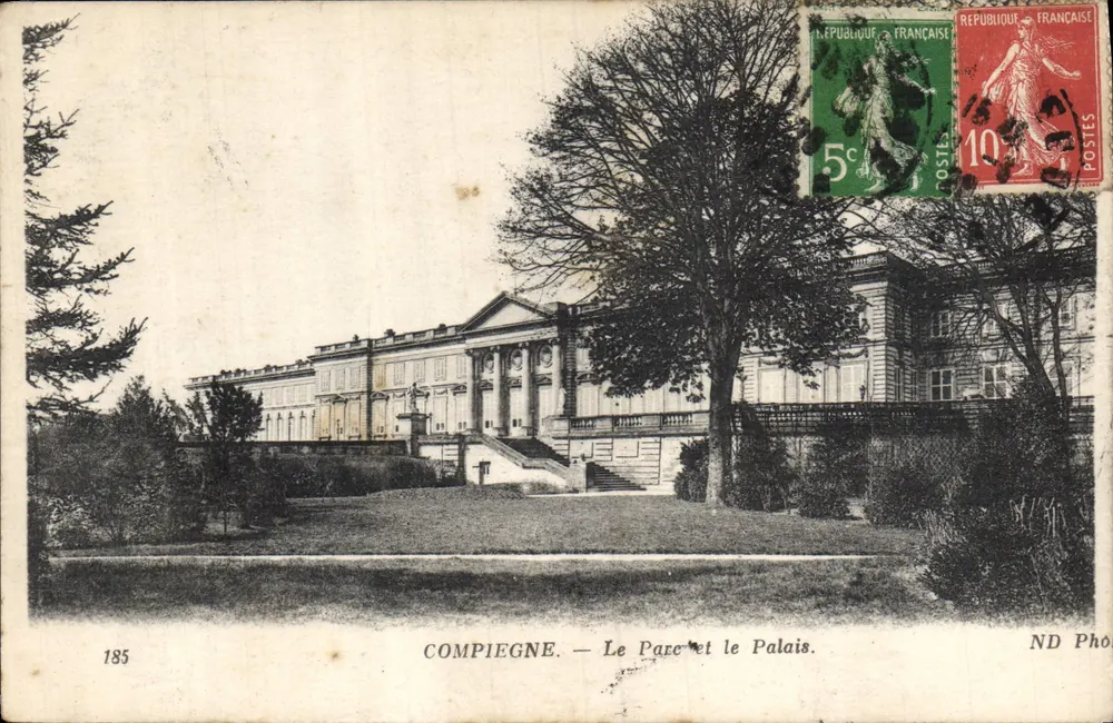 Compiègne — O Parque e o Palácio — ND Photo, n° 185 - Frente