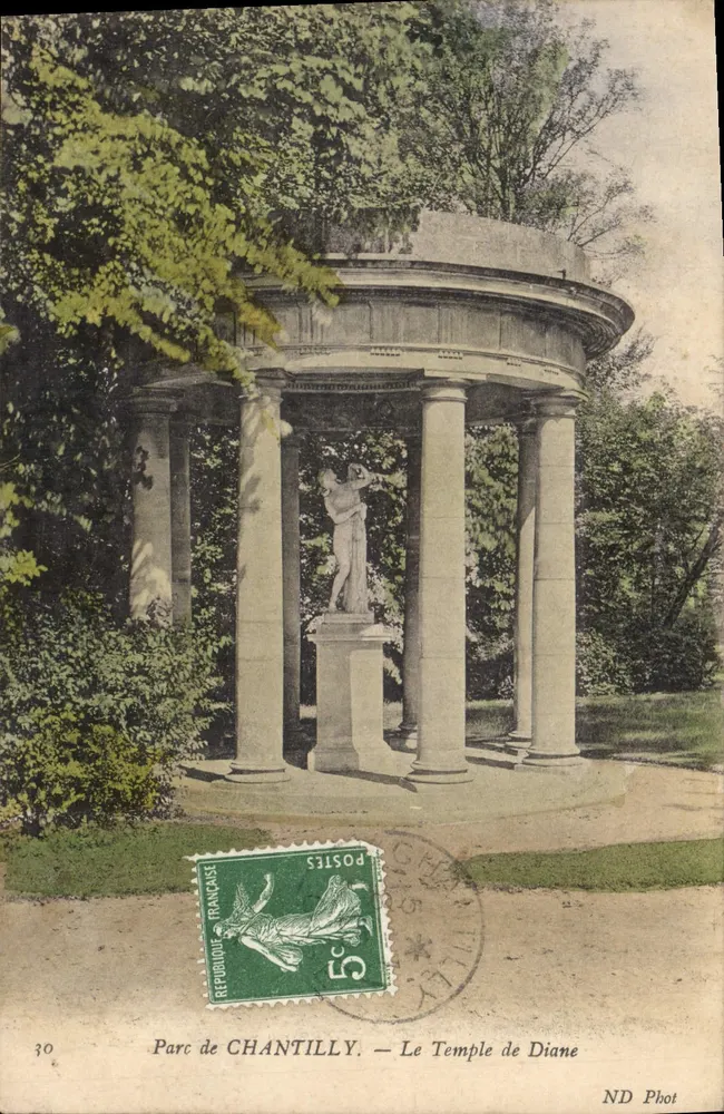 Parque de Chantilly — O Templo de Diana — ND Fot - Frente