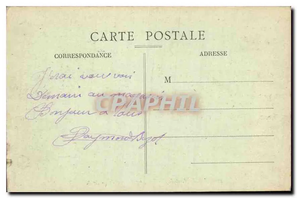Tours (Loire) — Vista general (lado Este) — A. B. n° 4001 - Reverso