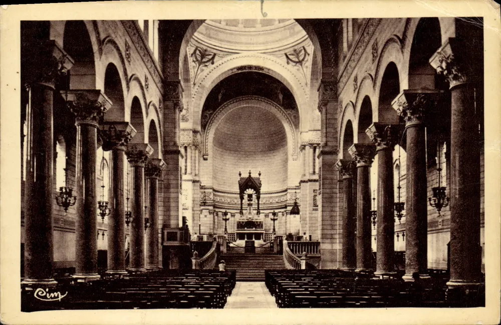 Innenansicht der Basilika Saint-Martin — Tours (Indre-et-Loire) — Cim - Vorderseite