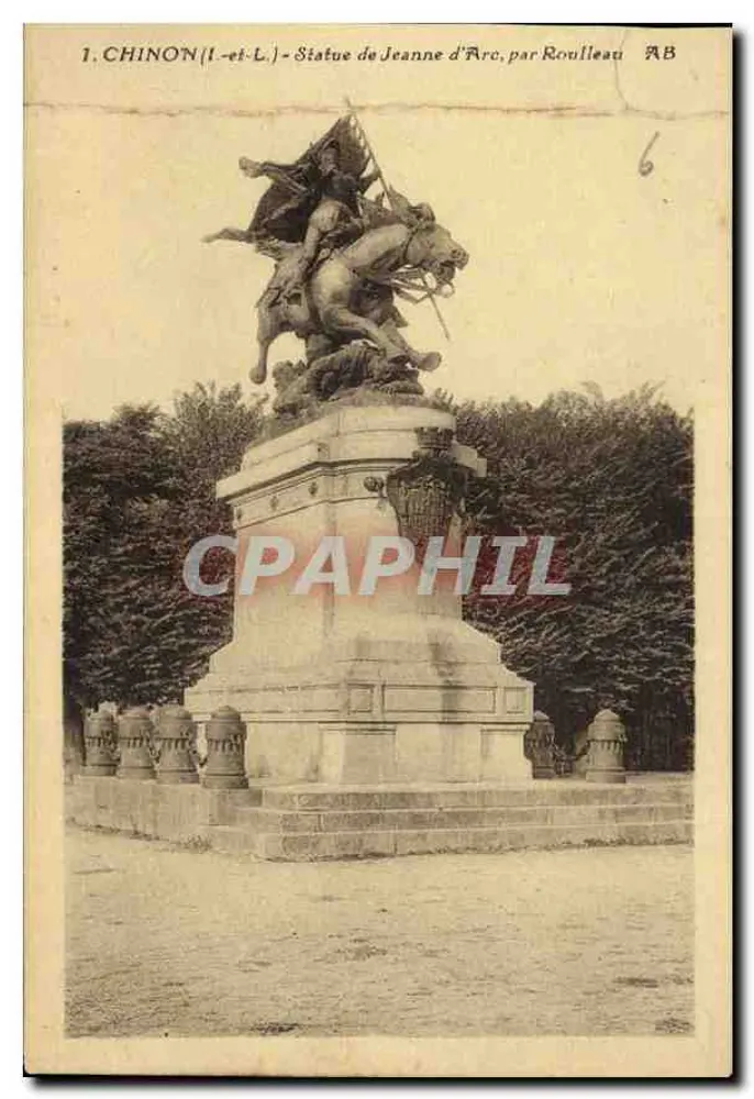 Chinon (Indre-et-Loire) — Statue der Jeanne d'Arc von Rouleau — Verlag AB - Vorderseite