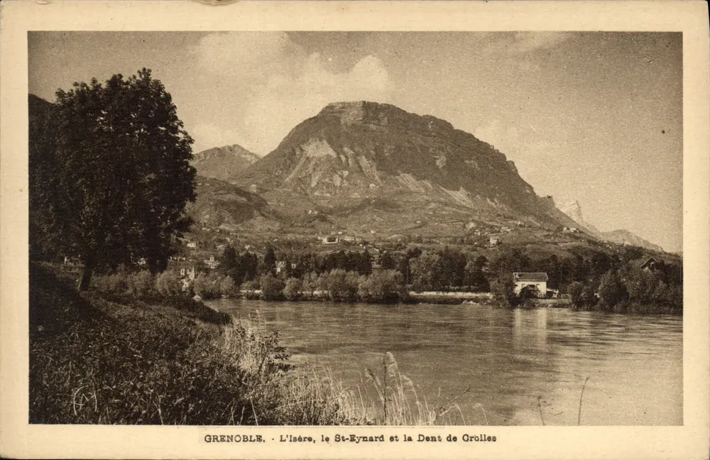 Grenoble — Die Isère, der Mont St-Eynard und die Dent de Crolles — Éditions Martinotto Frères - Vorderseite