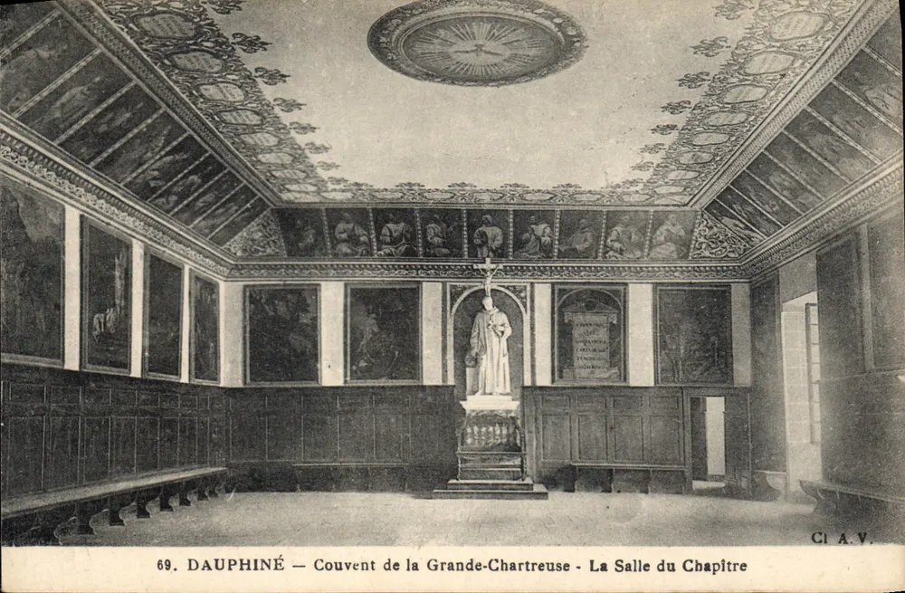 Dauphiné — Kloster der Grande-Chartreuse — Die Kapitelhalle — Ci A.V. n°69 - Vorderseite