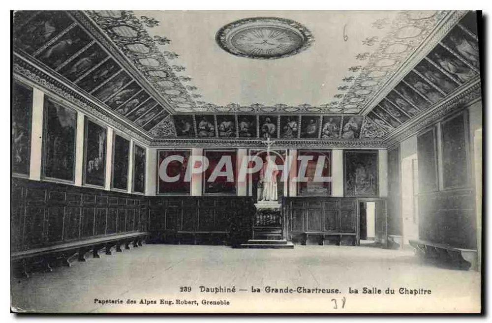 La Grande-Chartreuse — Die Kapitelhalle — Papeterie des Alpes Eug. Robert, Grenoble - Vorderseite