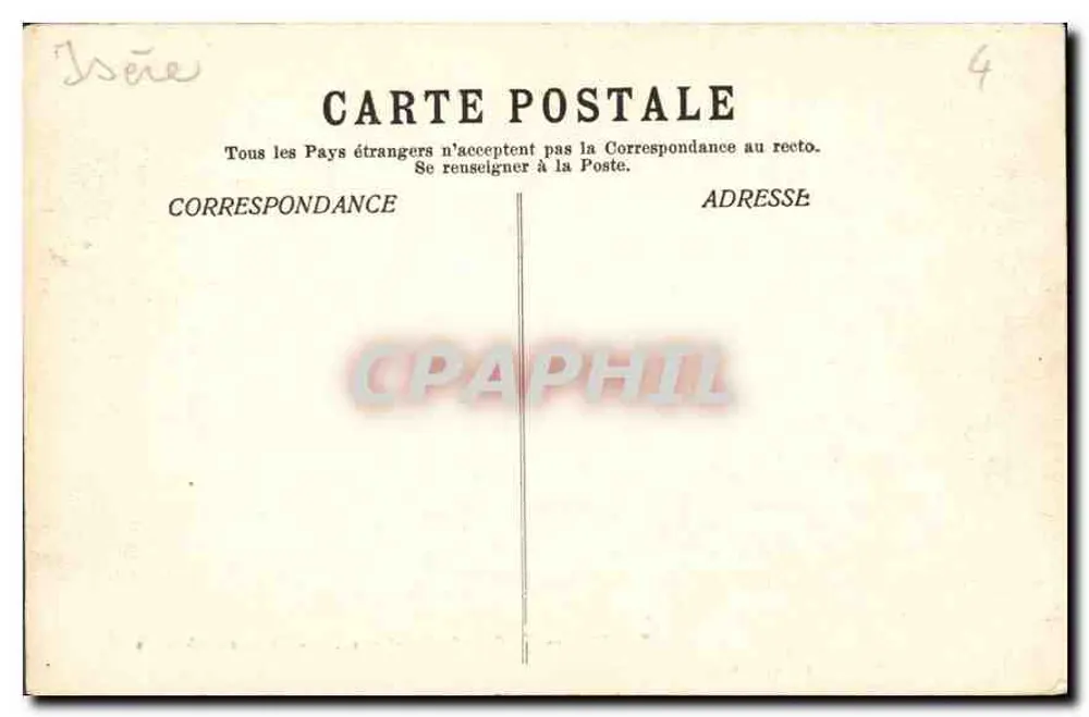 La Grande-Chartreuse — Die Kapitelhalle — Papeterie des Alpes Eug. Robert, Grenoble - Rückseite