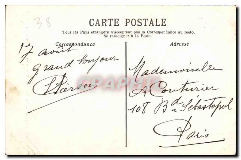 Gorges de la Bourne — Die Säge — Dauphiné — Le Vercors — Foto. Duchemin — Papeterie des Alpes, Eug. Robert, Grenoble - Rückseite