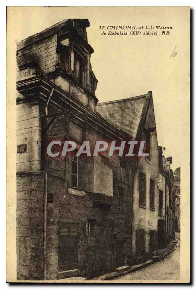 Chinon - Haus von Rabelais (15. Jahrhundert) — Phototype Anders - Vorderseite