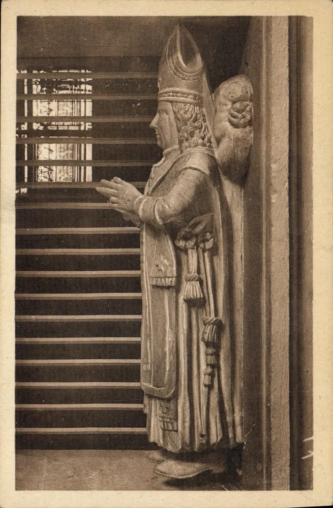 Innenraum der Kirche Saint-Martin — Candes (Indre-et-Loire) — Cie des Arts Photomécaniques, Paris - Vorderseite