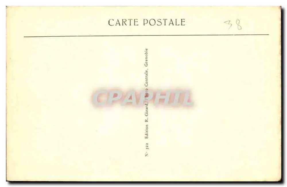 La Dent de Crolles — Massif de la Grande Chartreuse — Edition R. Girard, Grenoble - Rückseite