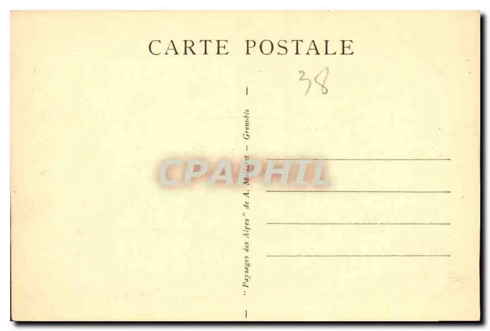 Clue de Verdaches — A cascata — editor A. Mulet — n° 2664 - Verso