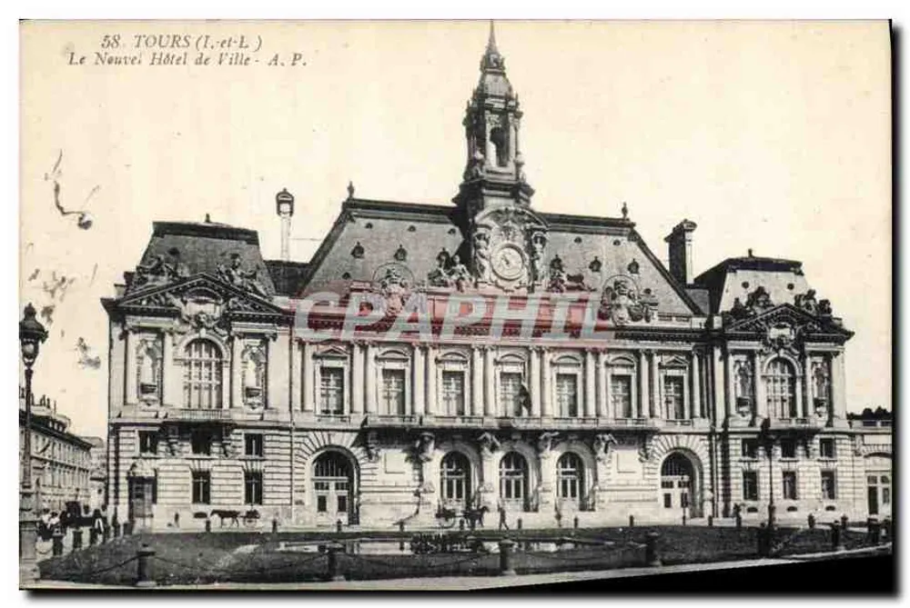 Tours (Loire-et-Loire) — Das Neue Rathaus — A.P. n°58 - Vorderseite
