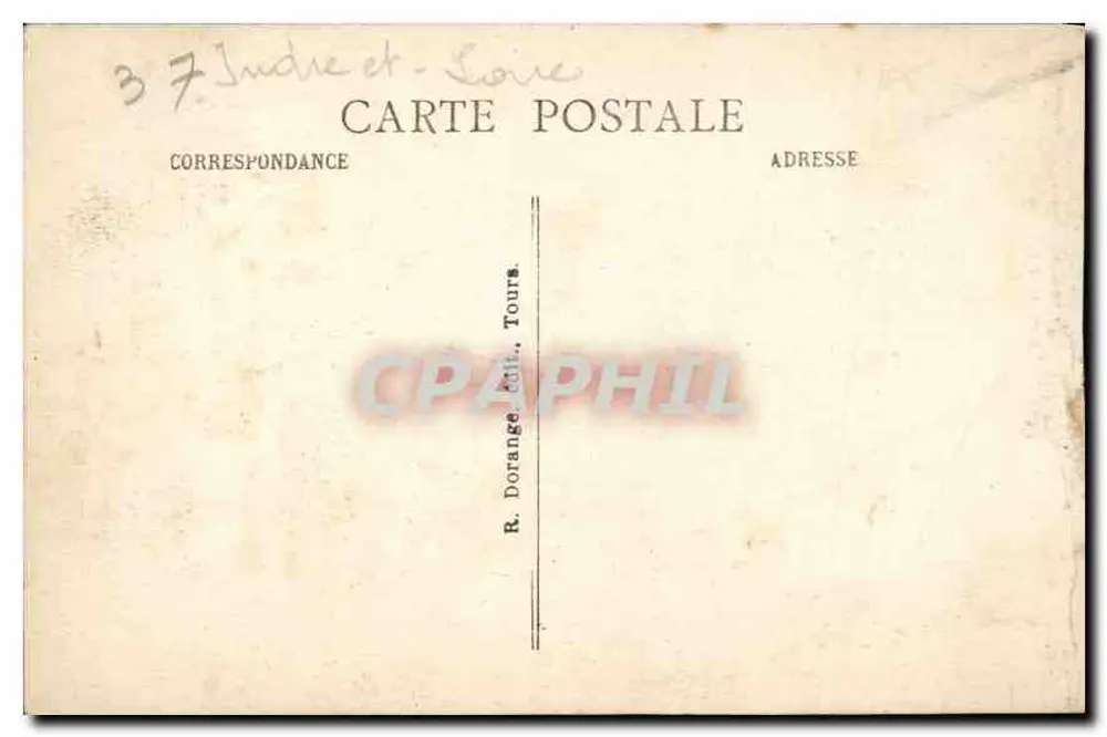 Cinq-Mars-la-Pile — Gallo-Römische Turm 4 m. breit und 29 m. hoch — R. D. - Rückseite