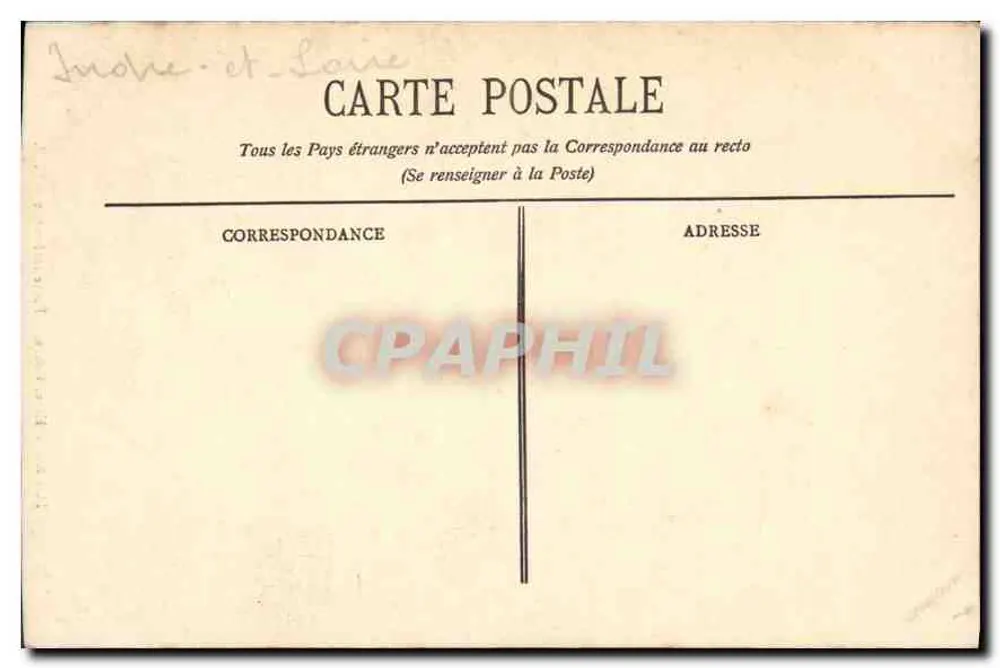 Tours - Hotel Gouis - Porta interna - H. B. - Verso