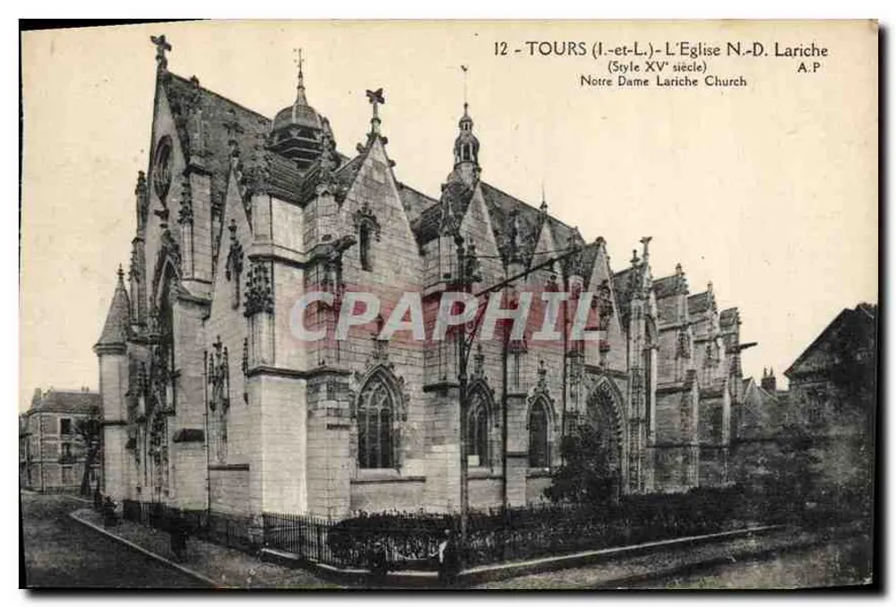Tours - Die Kirche N.-D. Lariche (Stil des 15. Jahrhunderts) — A.P. - Vorderseite