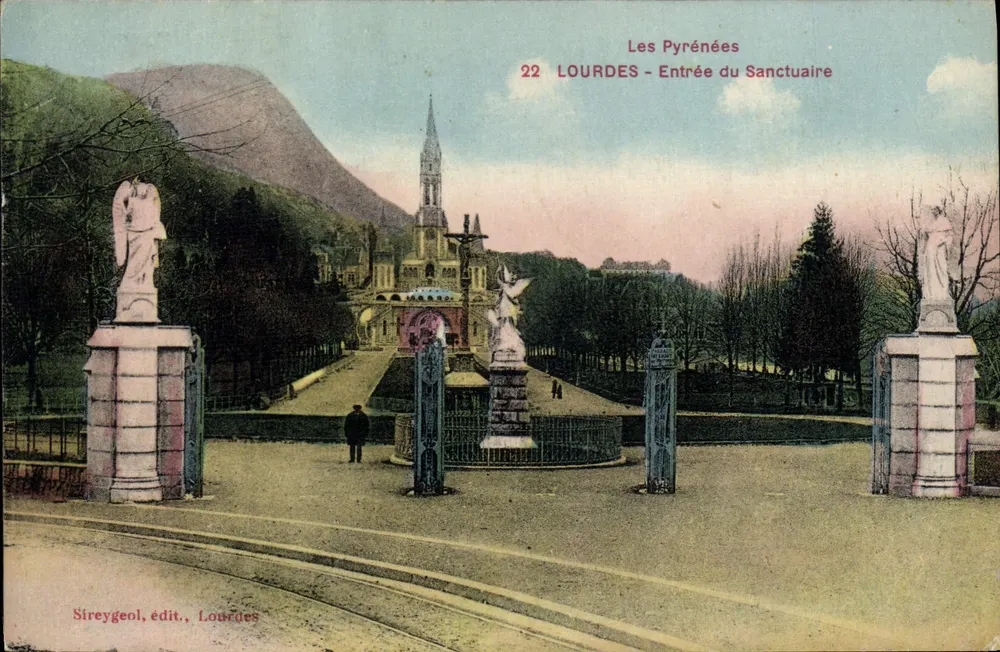 Lourdes — Eingang zum Heiligtum — Sireygeol, Verlag, Lourdes - Vorderseite