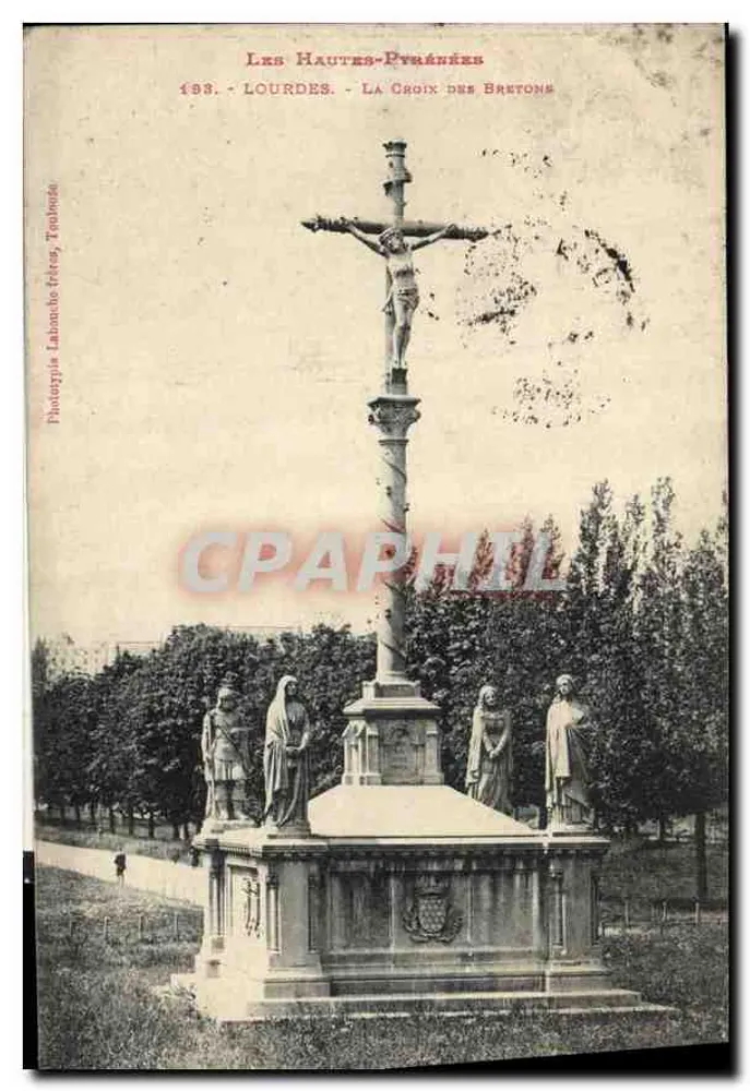 Lourdes - La Croix des Bretons — Phototypie Labonche frères, Toulouse - Recto