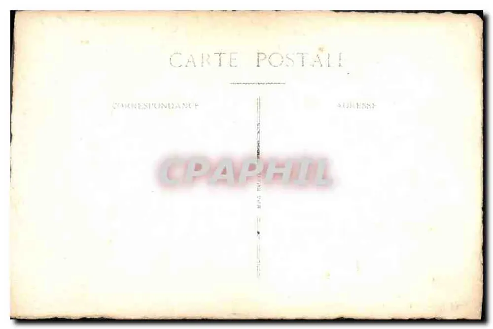 Criança em traje da época — posando diante de um banco — Carta postal - Verso