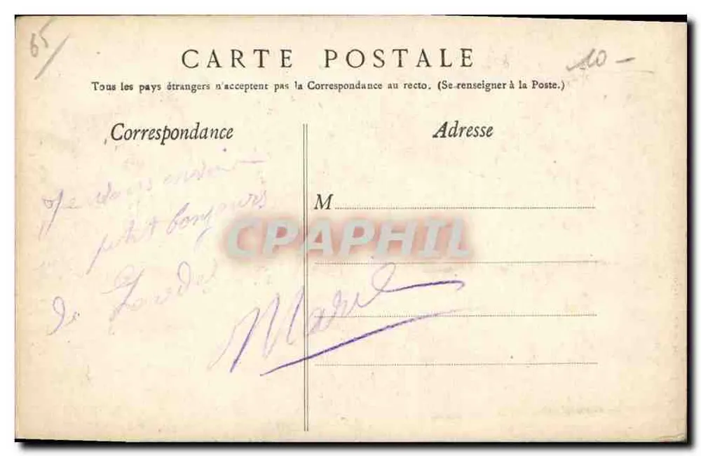 Lourdes — Vaterhaus von Bernadette Soubirous — Verlag F. V. - Rückseite