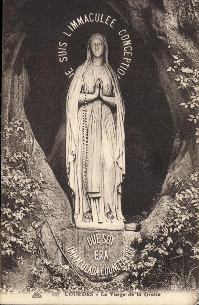 A Virgem da Gruta — Lourdes — n° 167 - Frente