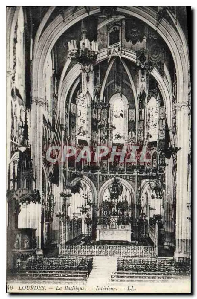 Lourdes — A Basílica — Interior — LL. — n°46 - Frente